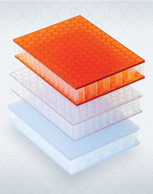 AIR-board honeycomb polycarbonate panels