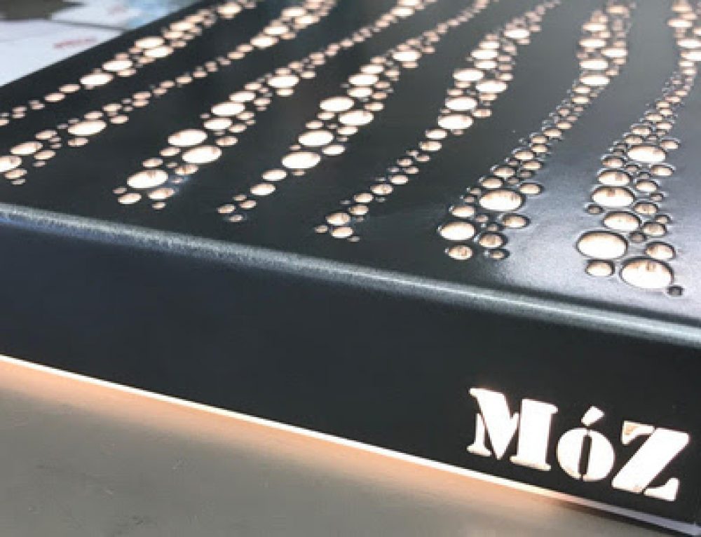 New MoZ Laser Cut Metal with Engravings Surface Products